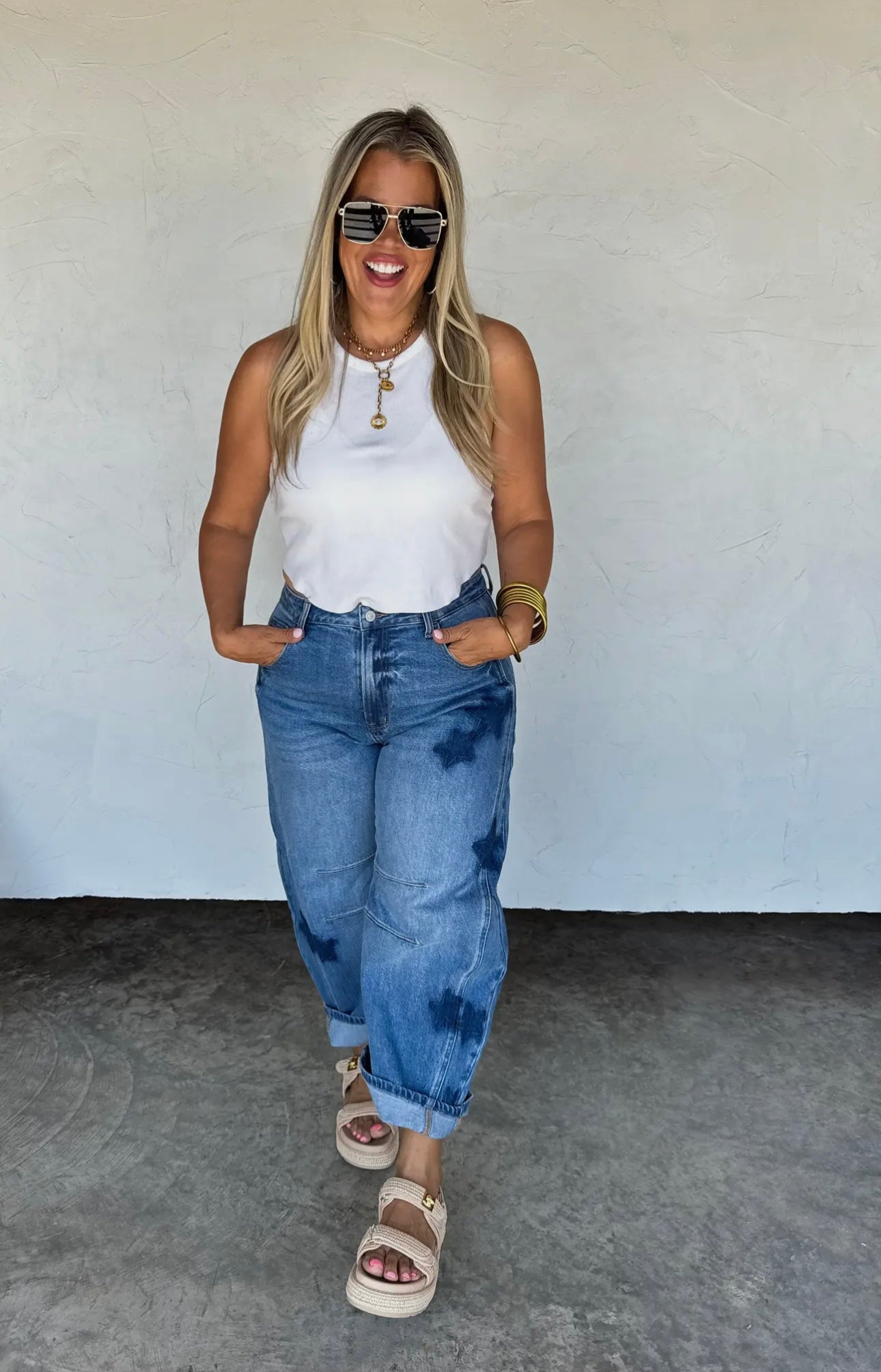 Star Barrel Jeans