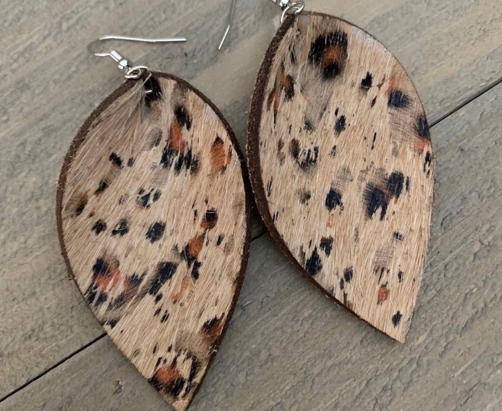 Cowhide Earring