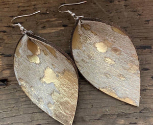 Cowhide Earring