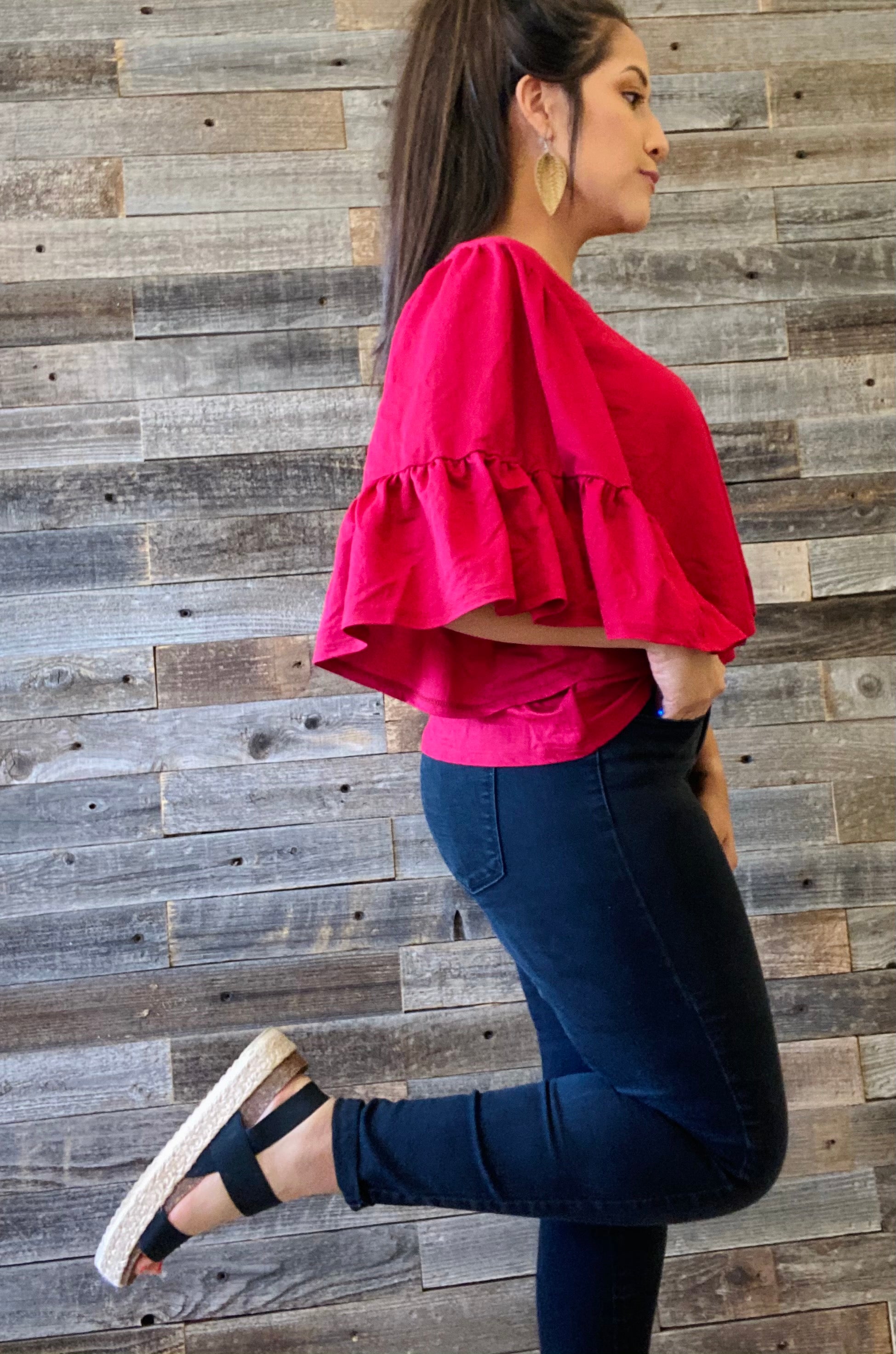 Stacie Ruffle Blouse